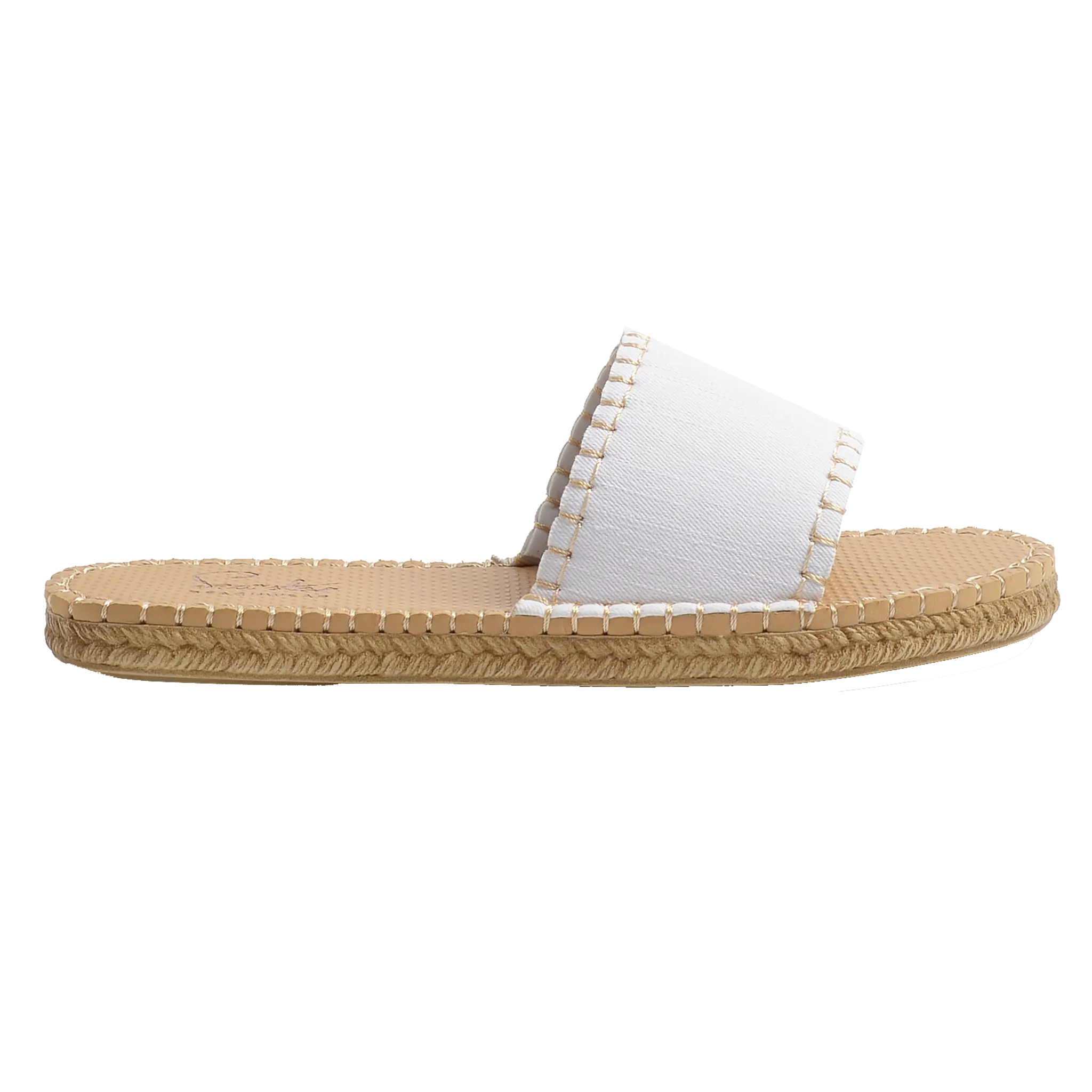 Shop White Denim Women's Cabana Slide Slip-On Sandals Online – Sea Star ...